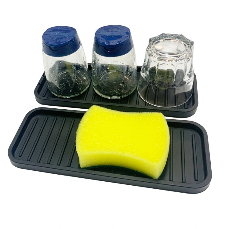 silicone drainer drying dish tray
